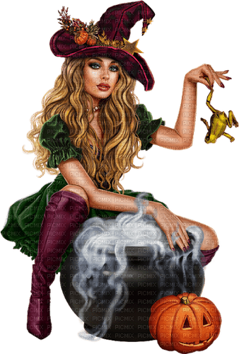Halloween witch by nataliplus - ücretsiz png