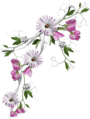 flower-pink-white-deco-minou52 - бесплатно png