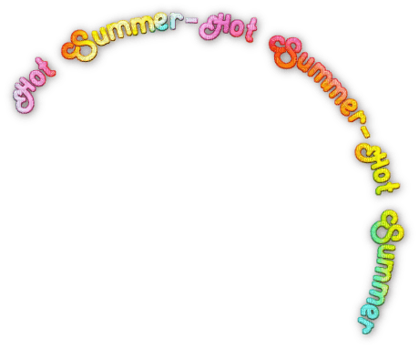 soave text hot summer rainbow - kostenlos png