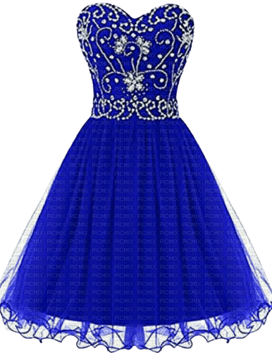 Dress Blue - By StormGalaxy05 - gratis png