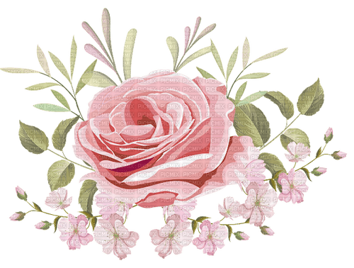 kikkapink vintage rose deco - png ฟรี