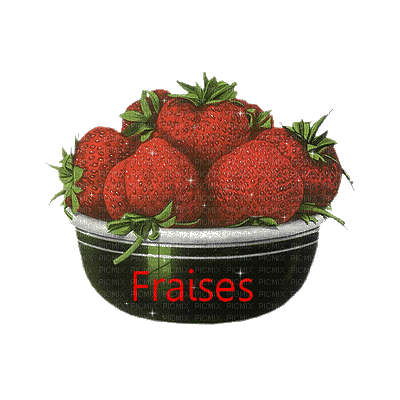 fraises - GIF animé gratuit