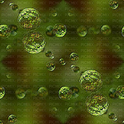 minou-bg-green -bubbles - Free PNG