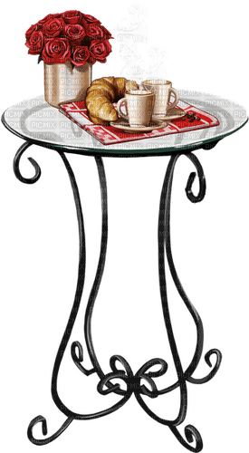 kikkapink table - besplatni png