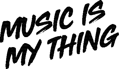 Music Is My Thing Text - Bogusia - безплатен png
