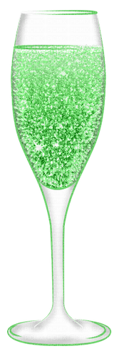 Champagne.Glass.Green - ilmainen png