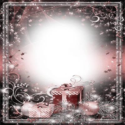 kikkapink frame pink black christmas - ingyenes png