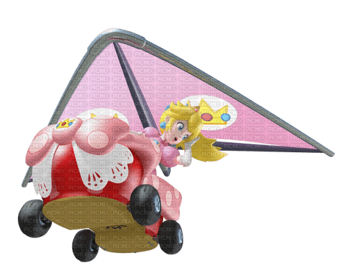 ♡Peach in Mario Kart 7♡ - darmowe png
