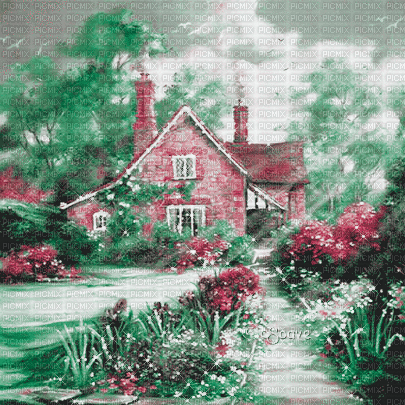 soave background animated vintage spring garden - 無料のアニメーション GIF