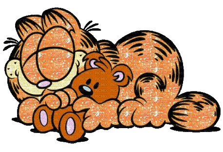 Garfield Sleep - Free animated GIF