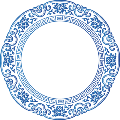 blue circle frame - ilmainen png