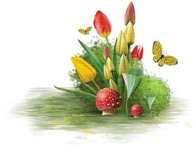 Kaz_Creations Deco Flowers Garden - PNG gratuit