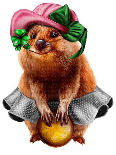st. Patrick hamster  by nataliplus - 無料png