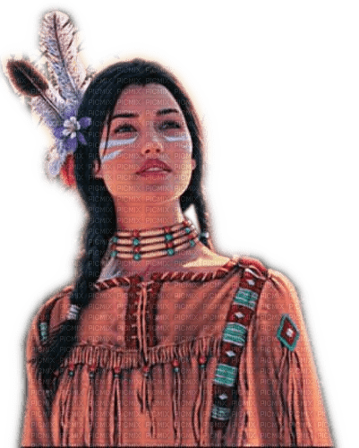 Rena Frau Woman Vintage Indianerin Native - Free PNG