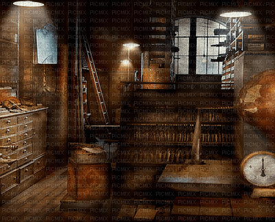 steampunk room paintinglounge - Free PNG