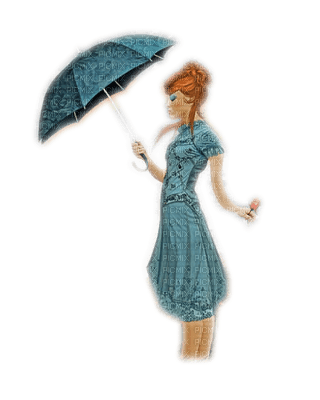femme avec parapluie.Cheyenne63 - 免费PNG