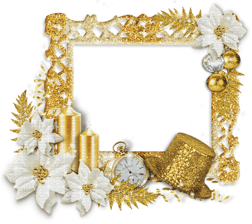 soave frame  flowers christmas year flowers candle - безплатен png