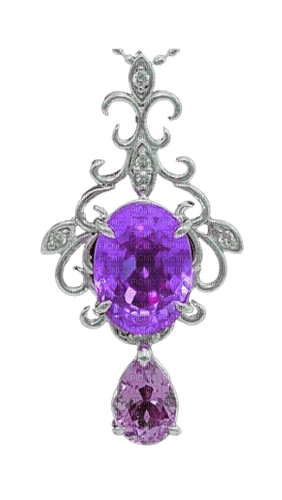 Purple pendant - By StormGalaxy05 - png ฟรี