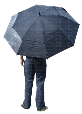 Kaz_Creations Man Homme With Umbrella - png gratis