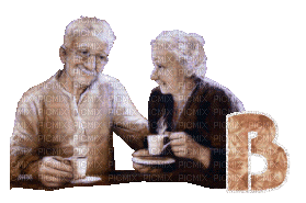 couple elderly bp - GIF animado gratis