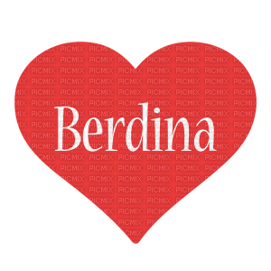 Kaz_Creations Names Heart Love Berdina - zadarmo png