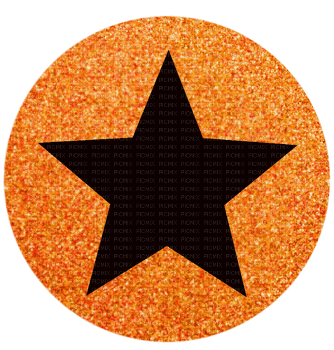 Star Glitter Orange - by StormGalaxy05 - Free PNG