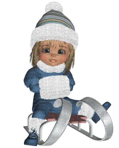 winter cookie doll - png gratis