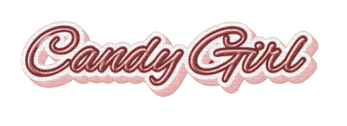 Kaz_Creations Text Candy Girl - δωρεάν png