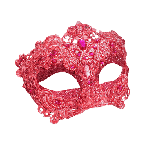 kikkapink deco scrap pink carnaval mask - ingyenes png