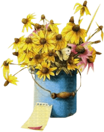 yellow flowers Bb2 - безплатен png