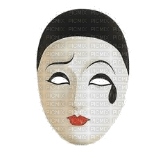 Maschera Pierrot - png gratis