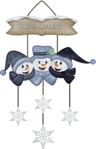 Kaz_Creations Blue Christmas Deco - kostenlos png