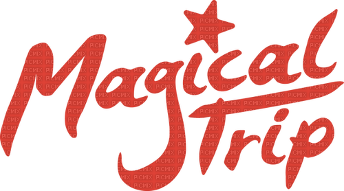 Magic Trip Red Text - Bogusia - ingyenes png