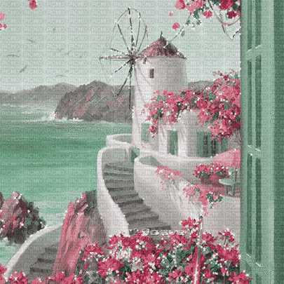 soave background animated summer vintage windows - Free animated GIF