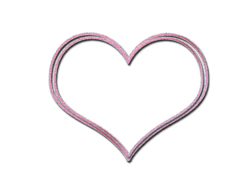 Frame pink heart - png grátis
