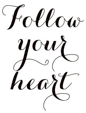 follow your heart - PNG gratuit