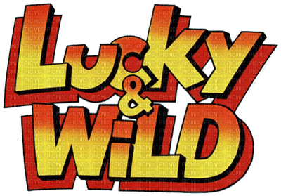Kaz_Creations Logo Text Lucky & Wild - png gratis