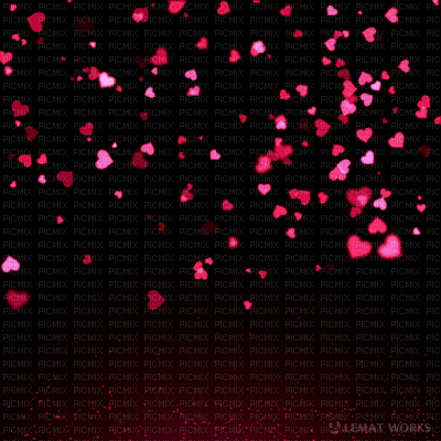 pink falling hearts - Бесплатный анимированный гифка