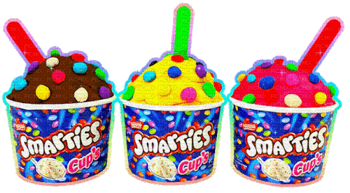 smarties cups - Безплатен анимиран GIF