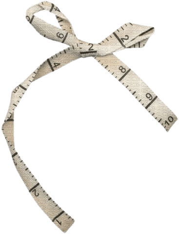 measuring tape bow - gratis png