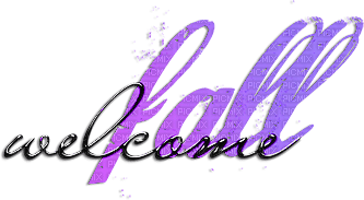 soave text autumn welcome black purple - kostenlos png