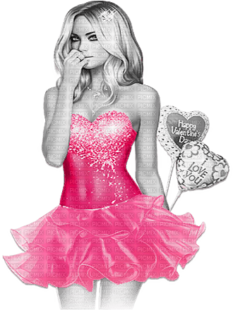 soave woman fashion valentine balloon heart - besplatni png