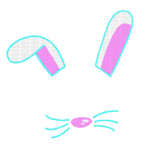 Easter Bunny Mask - Gratis animeret GIF