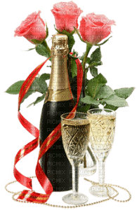 розы,шампанское - δωρεάν png