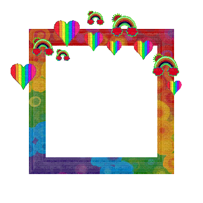 Small Rainbow Frame - Ücretsiz animasyonlu GIF