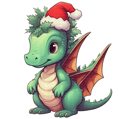 drachen dragon christmas - PNG gratuit