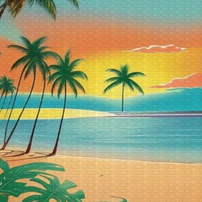 Sunset Beach - Free PNG