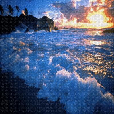 fond beach sea - Free animated GIF