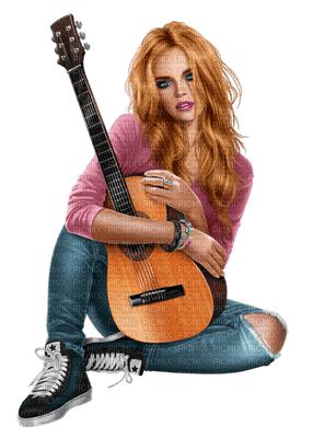 mujer musica by EstrellaCristal - ilmainen png