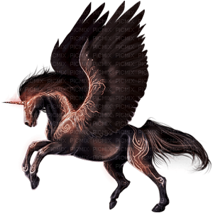 unicorn winged bp - zdarma png